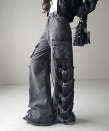 ※※【 4size 】ヴィンテージサイドベルテッドカーゴデニム / vintage side belted cargo denim