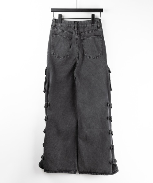 me+em select(ミームセレクト)の「※※【 4size 】ヴィンテージサイドベルテッドカーゴデニム / vintage side belted cargo denim(デニムパンツ・レディース・ブラック・SMALL/MEDIUM/LARGE/X-LARGE)」の16枚目の写真