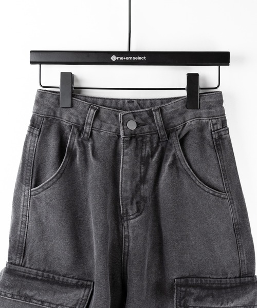 me+em select(ミームセレクト)の「※※【 4size 】ヴィンテージサイドベルテッドカーゴデニム / vintage side belted cargo denim(デニムパンツ・レディース・ブラック・SMALL/MEDIUM/LARGE/X-LARGE)」の17枚目の写真