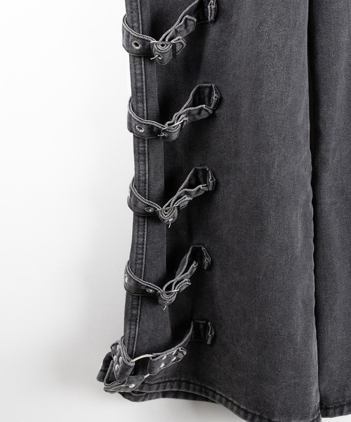 me+em select(ミームセレクト)の「※※【 4size 】ヴィンテージサイドベルテッドカーゴデニム / vintage side belted cargo denim(デニムパンツ・レディース・ブラック・SMALL/MEDIUM/LARGE/X-LARGE)」の19枚目の写真