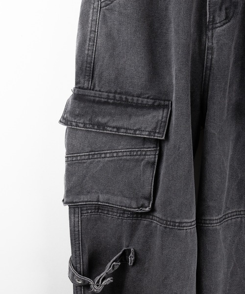 me+em select(ミームセレクト)の「※※【 4size 】ヴィンテージサイドベルテッドカーゴデニム / vintage side belted cargo denim(デニムパンツ・レディース・ブラック・SMALL/MEDIUM/LARGE/X-LARGE)」の20枚目の写真