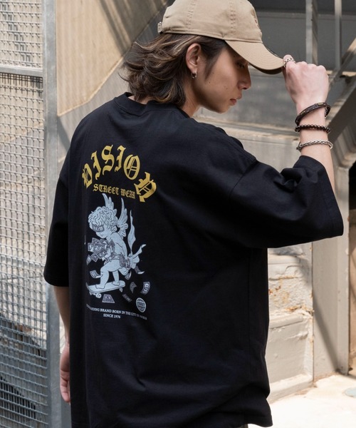 VISION STREET WEAR(ヴィジョンストリートウェア)の「∴WEGO/別注VISIONエンジェルグラフィックT(Tシャツ/カットソー・メンズ・ホワイト/ブラック・MEDIUM/LARGE)」の15枚目の写真