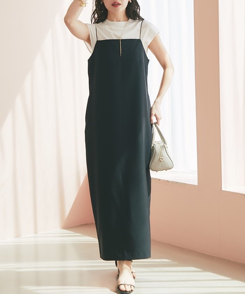 セール】【低身長サイズあり・セットで便利】カットソーセットキャミ