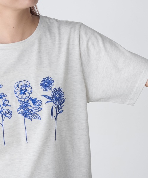 セール】フラワー刺繍T（Tシャツ/カットソー）｜BONLECILL