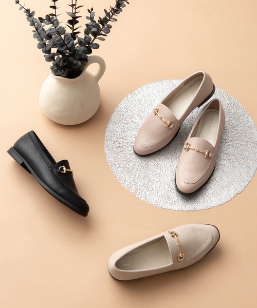 JELLY BEANS（ジェリービーンズ）の「【晴雨兼用】【防水・撥水】【生活防水】【滑りにくい】【雨の日】【通勤靴】【レイン対応】ビットレインローファー(404-59084)JELLY BEANS(ジェリービーンズ)（レインシューズ・レディース・ベージュ系/ブラック/アイボリー/ブラック系その他・22.5/24.5/24/23.5/23）」の15枚目の写真