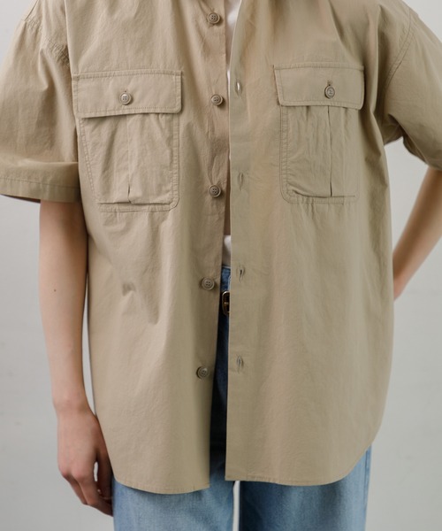 ブラウス シャツ upper hights SAFARI SHIRT レディース upperhights（アッパーハイツ）の「upper hights SAFARI SHIRT
