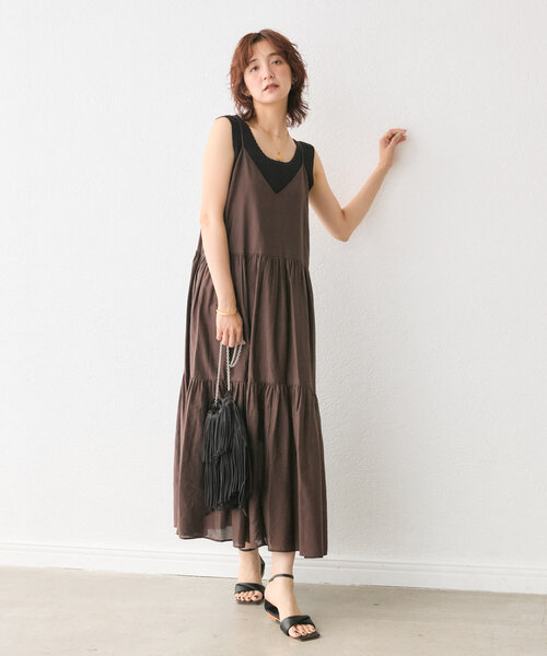 RIVE DROITE（リヴドロワ）の「【上品見え◎】フラッフィーツイストフラットサンダル（サンダル・レディース・ブラック・38/36/37）」の10枚目の写真