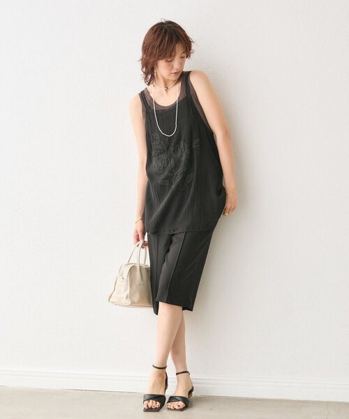 RIVE DROITE（リヴドロワ）の「【上品見え◎】フラッフィーツイストフラットサンダル（サンダル・レディース・ブラック・38/36/37）」の12枚目の写真