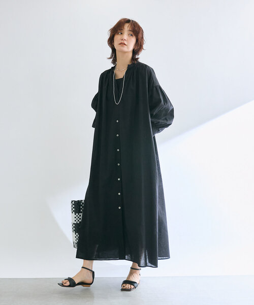 RIVE DROITE（リヴドロワ）の「【上品見え◎】フラッフィーツイストフラットサンダル（サンダル・レディース・ブラック・38/36/37）」の15枚目の写真