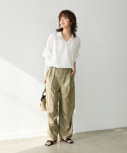 RIVE DROITE（リヴドロワ）の「【上品見え◎】フラッフィーツイストフラットサンダル（サンダル・レディース・ブラック・38/36/37）」の21枚目の写真