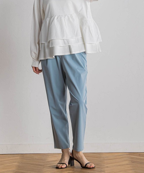 Droite lautreamont（ドロワットロートレアモン）の「【WEB限定】サークルストレッチテーパードパンツ≪洗濯機で洗える≫（その他パンツ・レディース・ブルー/イエロー/ベージュ・M）」の3枚目の写真