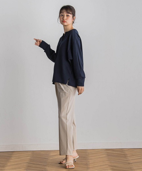 Droite lautreamont（ドロワットロートレアモン）の「【WEB限定】サークルストレッチテーパードパンツ≪洗濯機で洗える≫（その他パンツ・レディース・ブルー/イエロー/ベージュ・M）」の14枚目の写真