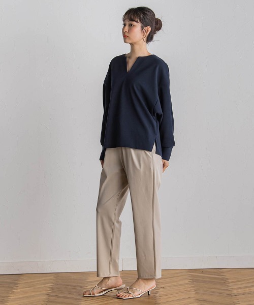 Droite lautreamont（ドロワットロートレアモン）の「【WEB限定】サークルストレッチテーパードパンツ≪洗濯機で洗える≫（その他パンツ・レディース・ブルー/イエロー/ベージュ・M）」の15枚目の写真