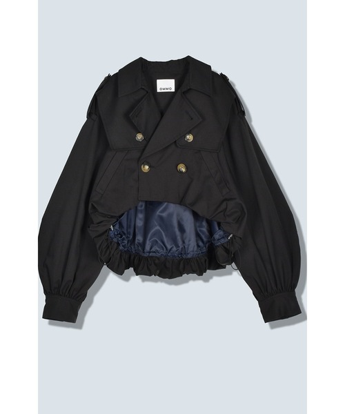 OMMO バルーンブルゾン　ブラック セール】BALLOON TRENCH BLOUSON（ブルゾン）｜OMMO（オーエム