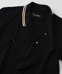 Yuki Hashimoto Yネックポロシャツ ブラック Y NECK POLO L/S SHIRTS BLACK – YUKI HASHIMOTO