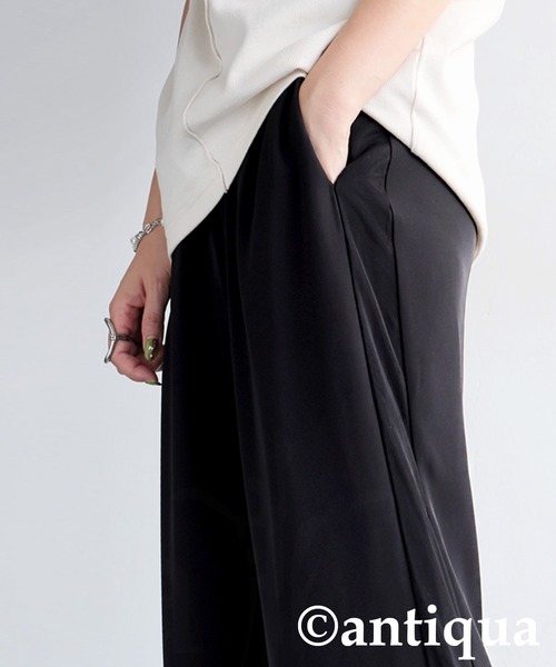antiqua(アンティカ)の「サイドチュール切替パンツ(その他パンツ・レディース・ブラック/チャコールグレー・LARGE/MEDIUM)」の11枚目の写真