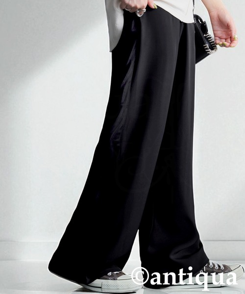 antiqua(アンティカ)の「サイドチュール切替パンツ(その他パンツ・レディース・ブラック/チャコールグレー・LARGE/MEDIUM)」の12枚目の写真