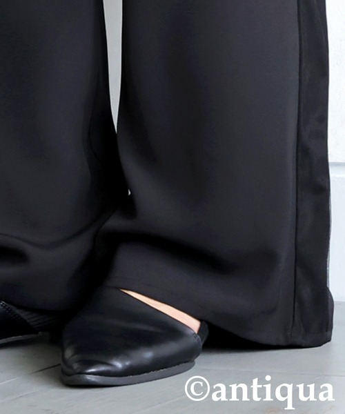 antiqua(アンティカ)の「サイドチュール切替パンツ(その他パンツ・レディース・ブラック/チャコールグレー・LARGE/MEDIUM)」の14枚目の写真
