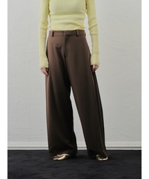 DOLLUPOOPS | サイドプリーツ配色ステッチパンツ(スラックス)