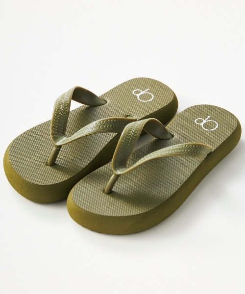 Ocean Pacific（オーシャンパシフィック）の「【OP/オーピー】キッズビーチサンダル　プール　海（サンダル・キッズ・オレンジ/ライム/カーキ/ラベンダー/ブラック/ネイビー・24/22/20/18）」の2枚目の写真