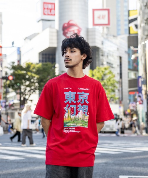 NEW JAPONICA(ニュージャポニカ)の「東京幻想 半袖Tシャツ(Tシャツ/カットソー・メンズ・グリーン/ブルー/ホワイト/ブラック/レッド・LARGE/X-LARGE)」の5枚目の写真