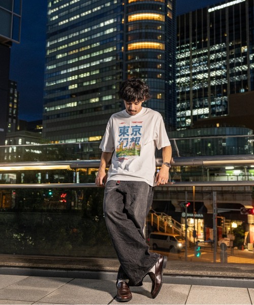 NEW JAPONICA(ニュージャポニカ)の「東京幻想 半袖Tシャツ(Tシャツ/カットソー・メンズ・グリーン/ブルー/ホワイト/ブラック/レッド・LARGE/X-LARGE)」の6枚目の写真