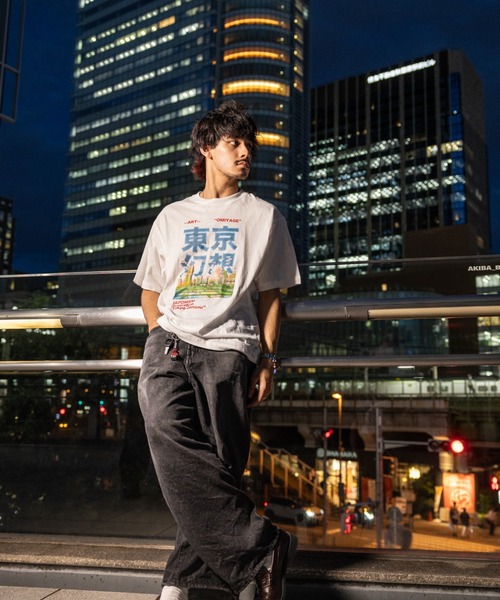 NEW JAPONICA(ニュージャポニカ)の「東京幻想 半袖Tシャツ(Tシャツ/カットソー・メンズ・グリーン/ブルー/ホワイト/ブラック/レッド・LARGE/X-LARGE)」の7枚目の写真