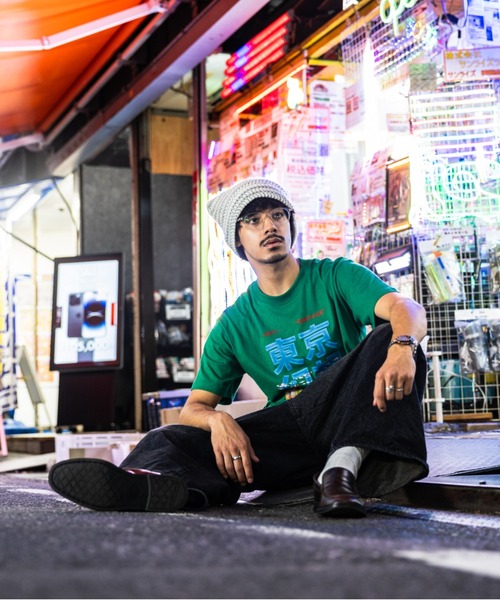 NEW JAPONICA(ニュージャポニカ)の「東京幻想 半袖Tシャツ(Tシャツ/カットソー・メンズ・グリーン/ブルー/ホワイト/ブラック/レッド・LARGE/X-LARGE)」の10枚目の写真