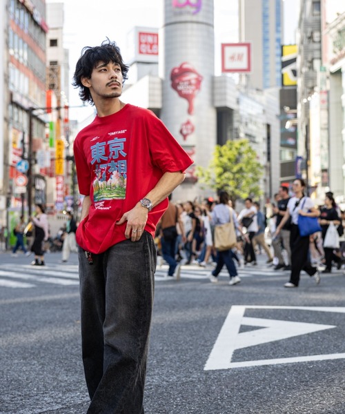 NEW JAPONICA(ニュージャポニカ)の「東京幻想 半袖Tシャツ(Tシャツ/カットソー・メンズ・グリーン/ブルー/ホワイト/ブラック/レッド・LARGE/X-LARGE)」の11枚目の写真