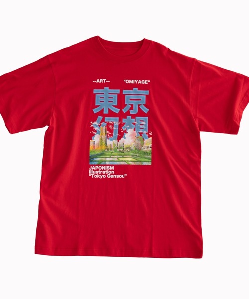 NEW JAPONICA(ニュージャポニカ)の「東京幻想 半袖Tシャツ(Tシャツ/カットソー・メンズ・グリーン/ブルー/ホワイト/ブラック/レッド・LARGE/X-LARGE)」の15枚目の写真