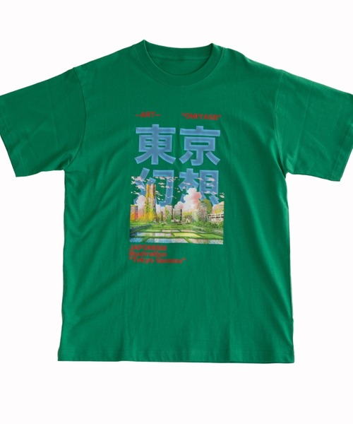 NEW JAPONICA(ニュージャポニカ)の「東京幻想 半袖Tシャツ(Tシャツ/カットソー・メンズ・グリーン/ブルー/ホワイト/ブラック/レッド・LARGE/X-LARGE)」の17枚目の写真