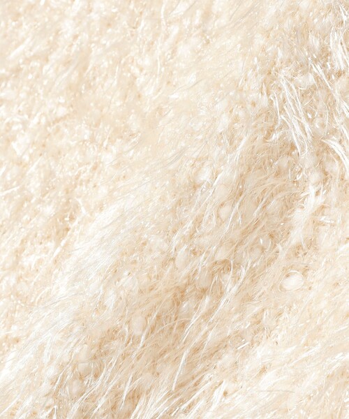 B:MING by BEAMS（ビーミングバイビームス）の「ラメニット ベスト（ベスト・レディース・チャコールグレー/オフホワイト・ONE SIZE）」の7枚目の写真