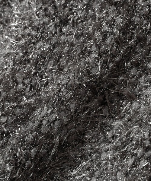 B:MING by BEAMS（ビーミングバイビームス）の「ラメニット ベスト（ベスト・レディース・チャコールグレー/オフホワイト・ONE SIZE）」の4枚目の写真