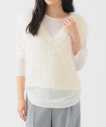 B:MING by BEAMS（ビーミングバイビームス）の「ラメニット ベスト（ベスト）」