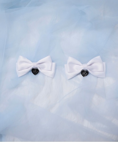 Hauls（ハウルズ）の「双子ちゃんおリボンクリップ（バレッタ/ヘアクリップ・レディース・ブラック/ホワイト・F）」の11枚目の写真