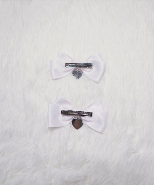 Hauls（ハウルズ）の「双子ちゃんおリボンクリップ（バレッタ/ヘアクリップ・レディース・ブラック/ホワイト・F）」の13枚目の写真