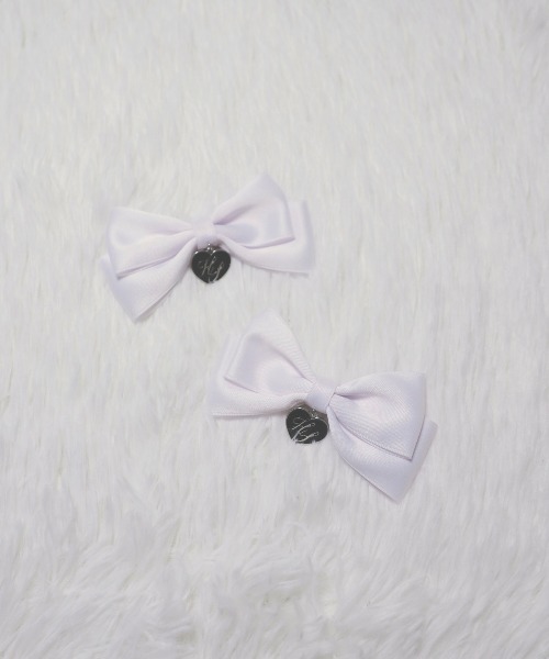 Hauls（ハウルズ）の「双子ちゃんおリボンクリップ（バレッタ/ヘアクリップ・レディース・ブラック/ホワイト・F）」の12枚目の写真