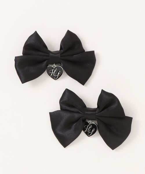 Hauls（ハウルズ）の「双子ちゃんおリボンクリップ（バレッタ/ヘアクリップ・レディース・ブラック/ホワイト・F）」の14枚目の写真