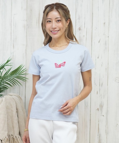 ROXY(ロキシー)の「ROXY/ロキシー CHERRY CHERRY S/S TEE Tシャツ RST252062(Tシャツ/カットソー・レディース・ブルー/ブラック/イエロー/ナチュラル・M/L)」の15枚目の写真