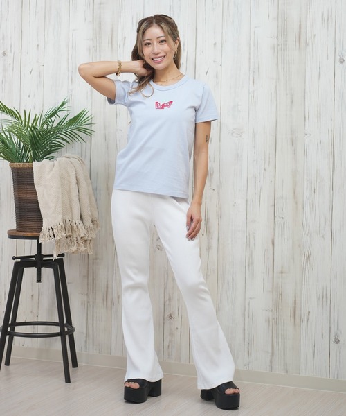ROXY(ロキシー)の「ROXY/ロキシー CHERRY CHERRY S/S TEE Tシャツ RST252062(Tシャツ/カットソー・レディース・ブルー/ブラック/イエロー/ナチュラル・M/L)」の17枚目の写真