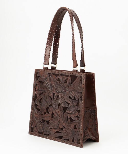 CARVING TRIBES(カービングトライブス)の「Cutwork toteBAG(トートバッグ・レディース・ブラック/ブラウン系その他・FREE)」の9枚目の写真