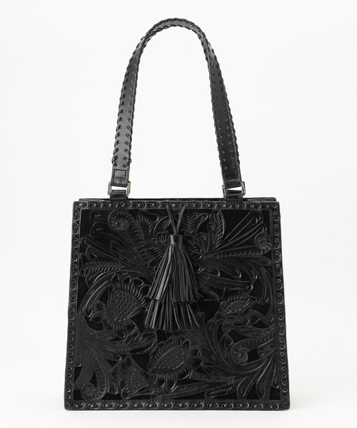 CARVING TRIBES(カービングトライブス)の「Cutwork toteBAG(トートバッグ・レディース・ブラック/ブラウン系その他・FREE)」の2枚目の写真
