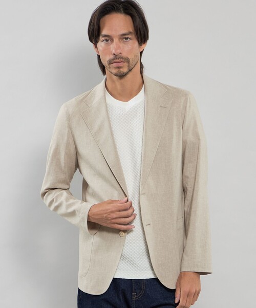 MACKINTOSH LONDON（マッキントッシュ ロンドン）の「SOLOTEX ストレッチリネンジャケット（テーラードジャケット・メンズ・ベージュ系その他/ブルー/オレンジ系その他4・40/38/42）」の16枚目の写真