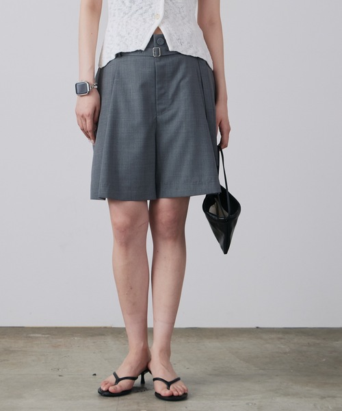 LE CIEL BLEU★Tailored Short Pants シンプル LE CIEL BLEU☆Tailored Short Pants シンプル