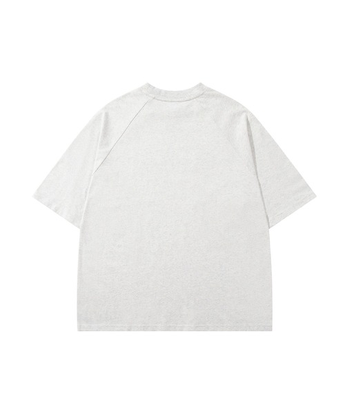 HOOK(フック)の「HOOK -original- アメリカンカートゥーン釣り猫プリントラグランスリーブTEE (SS)(Tシャツ/カットソー・メンズ・ホワイト/ライトグレー・MEDIUM/LARGE/X-LARGE)」の4枚目の写真