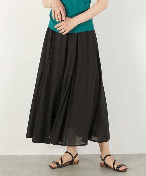 MELROSE claire（メルローズ クレール）の「【パネルギャザースカート】（スカート・レディース・ブラック/ライトグレー/ベージュ/モカ・FREE）」の3枚目の写真