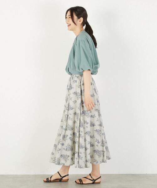 MELROSE claire（メルローズ クレール）の「【パネルギャザースカート】（スカート・レディース・ブラック/ライトグレー/ベージュ/モカ・FREE）」の22枚目の写真