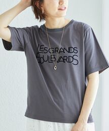 《手洗い可能》Les Grands BoulevardsロゴTシャツ