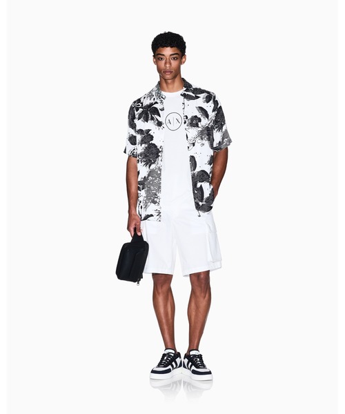 ARMANI EXCHANGE（アルマーニエクスチェンジ）の「【A|X アルマーニ エクスチェンジ】コットンツイル カーゴハーフパンツ（EC限定カラー含）（その他パンツ・メンズ・ダークネイビー・28inch/29inch/30inch/31inch/32inch/33inch/36inch/38inch/34inch）」の8枚目の写真