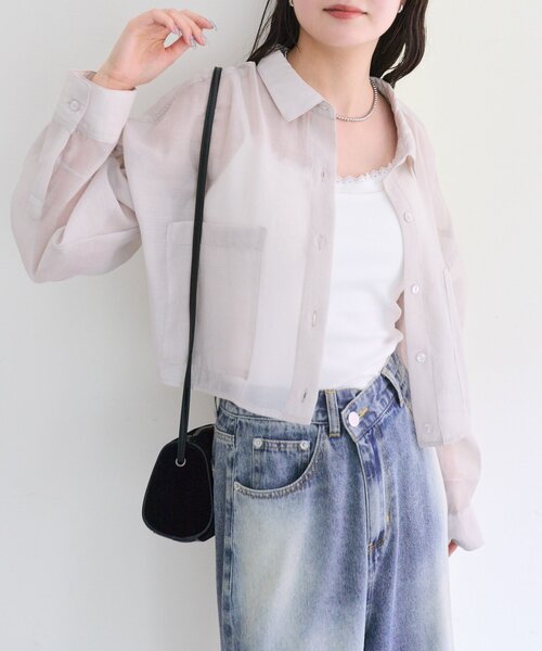 mystic（ミスティック）の「パット付きレイヤードキャミソール（キャミソール・レディース・ベージュ/ブラック/オフホワイト/グレー・FREE）」の9枚目の写真